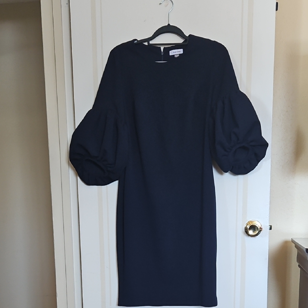 Calvin Klein Midnight Blue Long Sleeve Dress